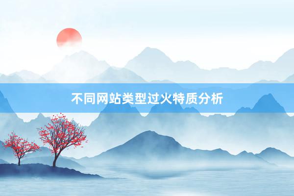不同网站类型过火特质分析